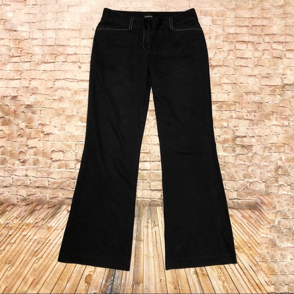 Bebe Pinstripe Dress Slacks / Trousers - Picture 5 of 8
